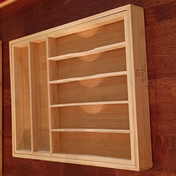 Royal Craft Wood Bamboo Silverware Drawer Organizer - Picture 2 of 5